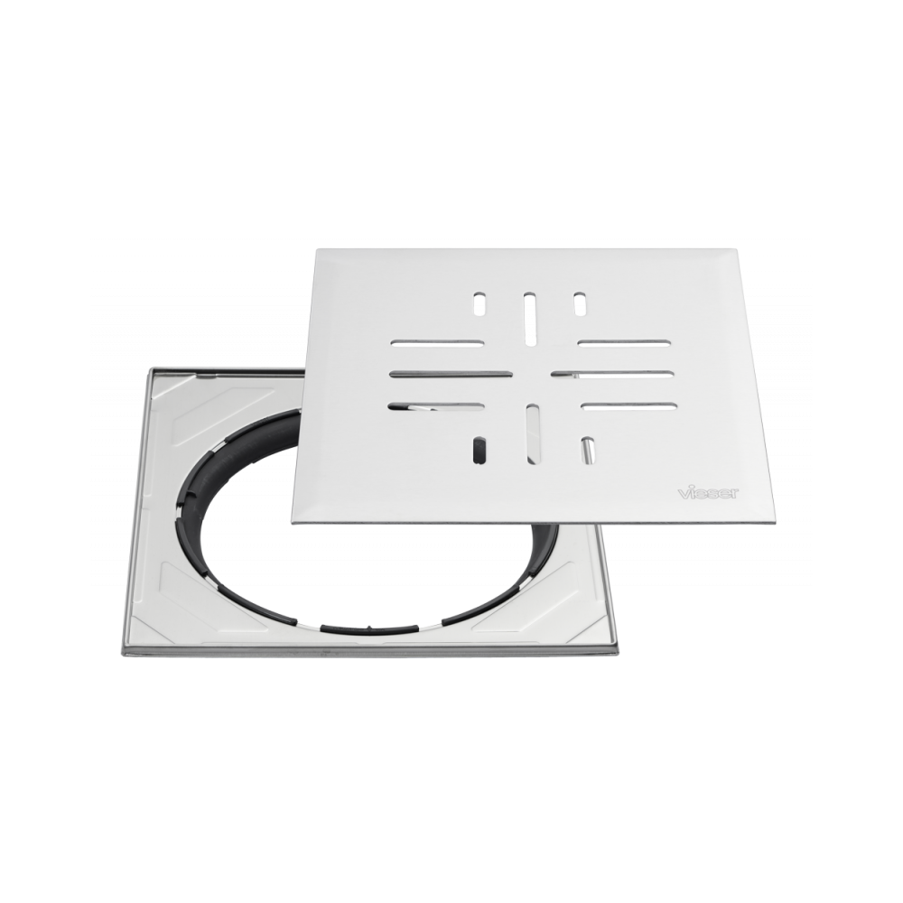 Vieser Classic+ grating with adjustable steel frame 197×197 Vieser Classic+ grating with adjustable steel frame 197×197