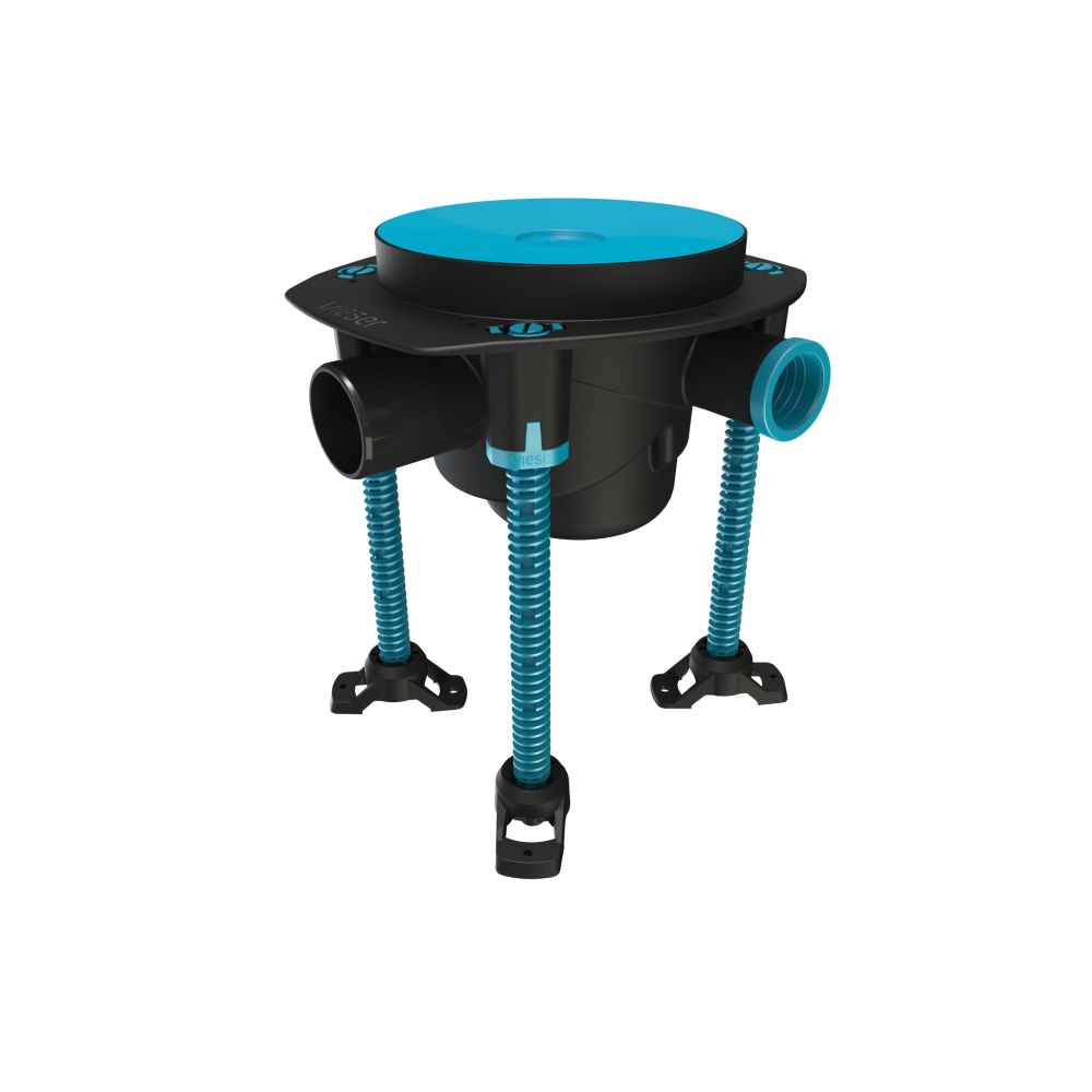 Vieser One floor drain DN50 3×32/40 with support legs Vieser One floor drain DN50 3×32/40 with support legs