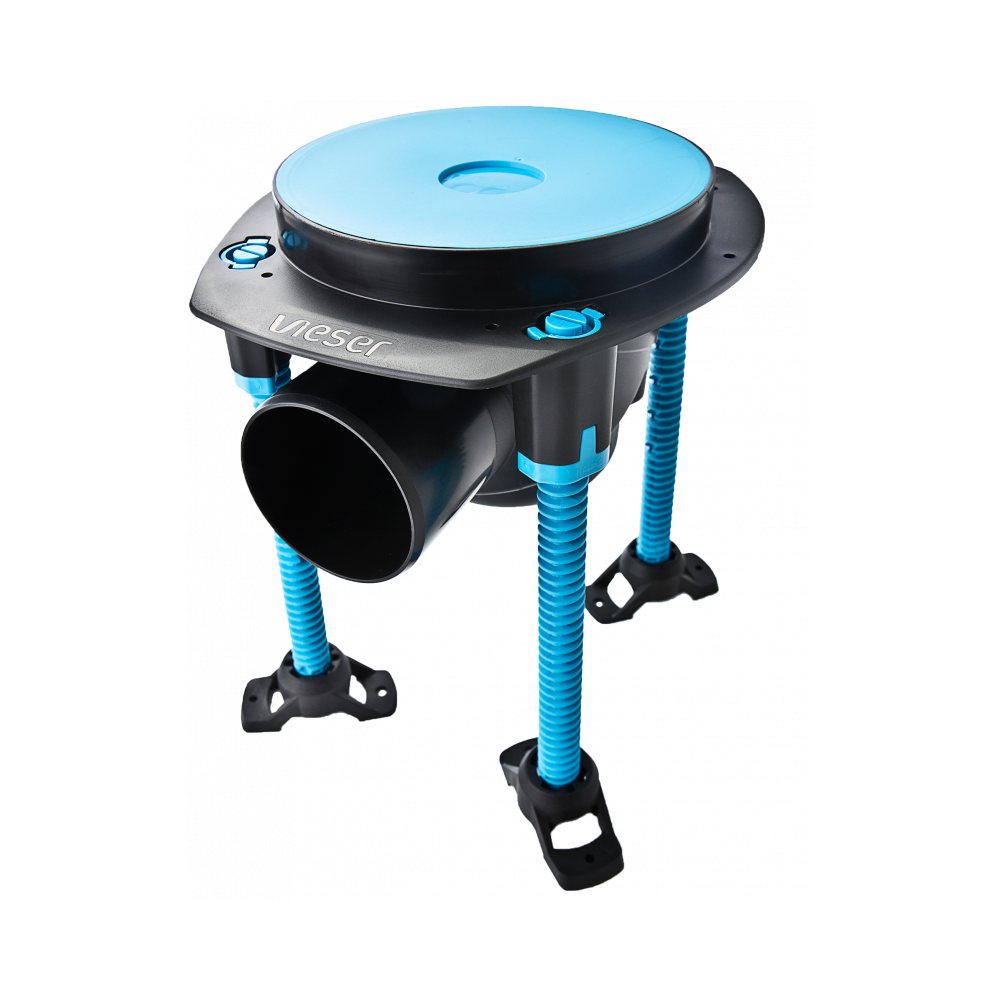 Vieser One floor drain DN75 with support legs Vieser One floor drain DN75 with support legs