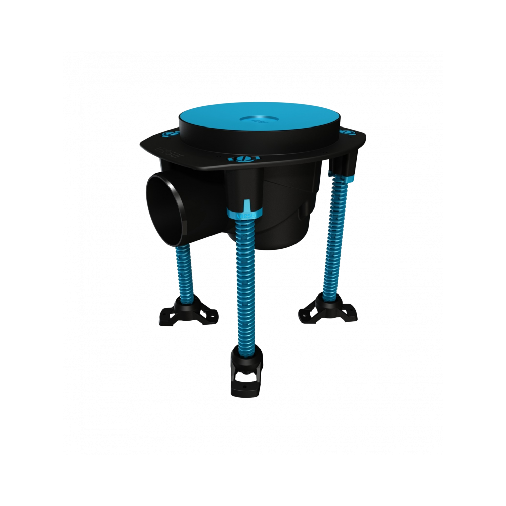 Vieser One horisontell golvbrunn DN75 med stödben Vieser One horisontell golvbrunn DN75 med stödben