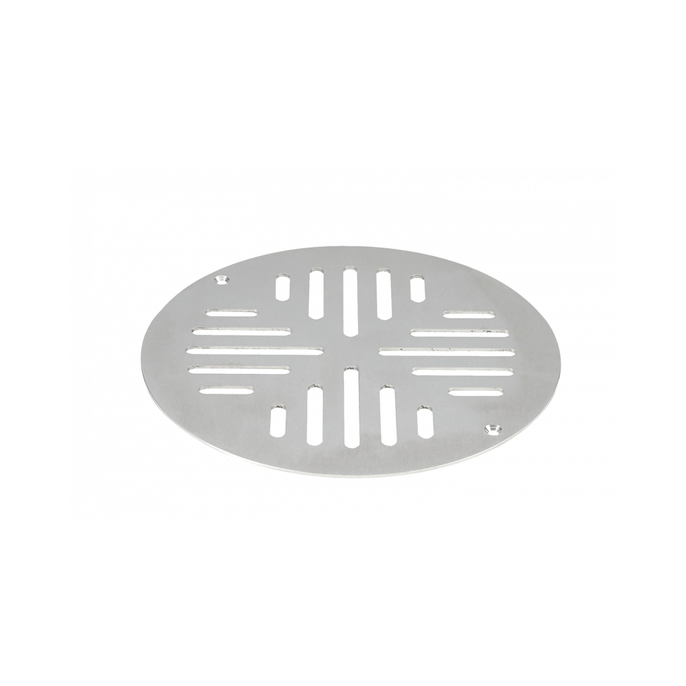 Vieser rund rist i rustfritt stål til klemring med skruer Vieser rund rist i rustfritt stål til klemring med skruer