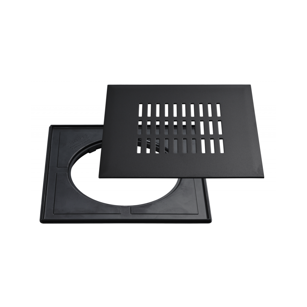 Vieser Link black grating with plastic frame 197×197 Vieser Link black grating with plastic frame 197×197