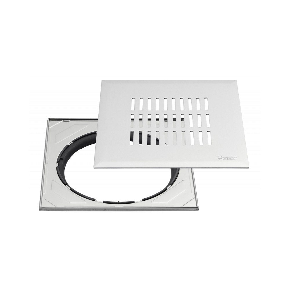 Vieser Link grating with adjustable steel frame 197×197 Vieser Link grating with adjustable steel frame 197×197