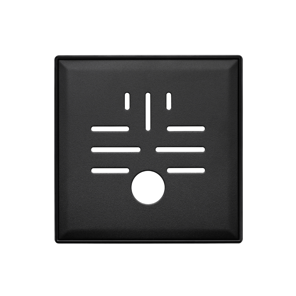 Vieser Classic+ black grating with plastic frame 197×197 Ø40 Vieser Classic+ black grating with plastic frame 197×197 Ø40