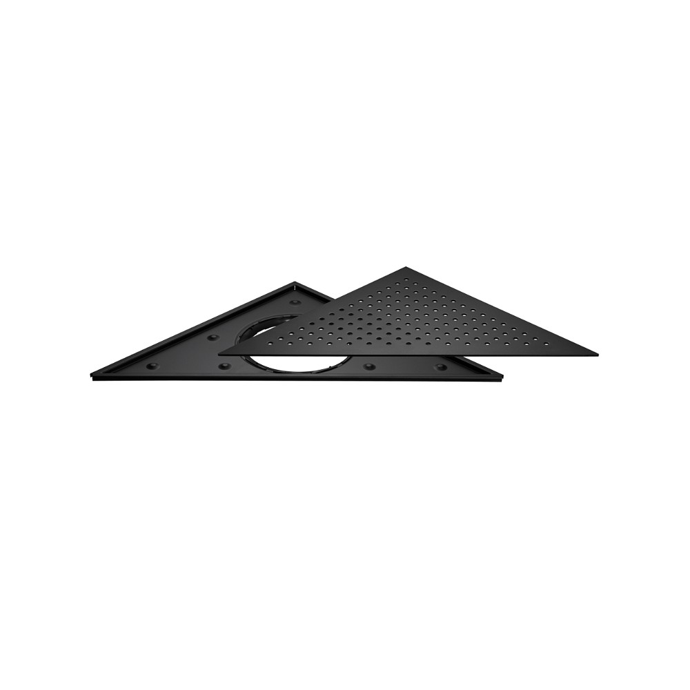 Vieser Corner Modern svart rist rustfri ramme Vieser Corner Modern svart rist rustfri ramme